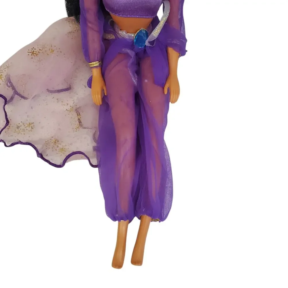 Vintage  Disney Store Princess Jasmine Doll Purple Outfit